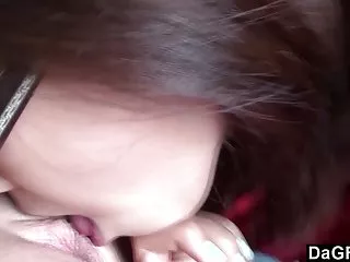 苗条 的 黑发 性感 爱抚